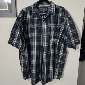 Ecko unltd men's button down shirt sleeve shirt,  4XB